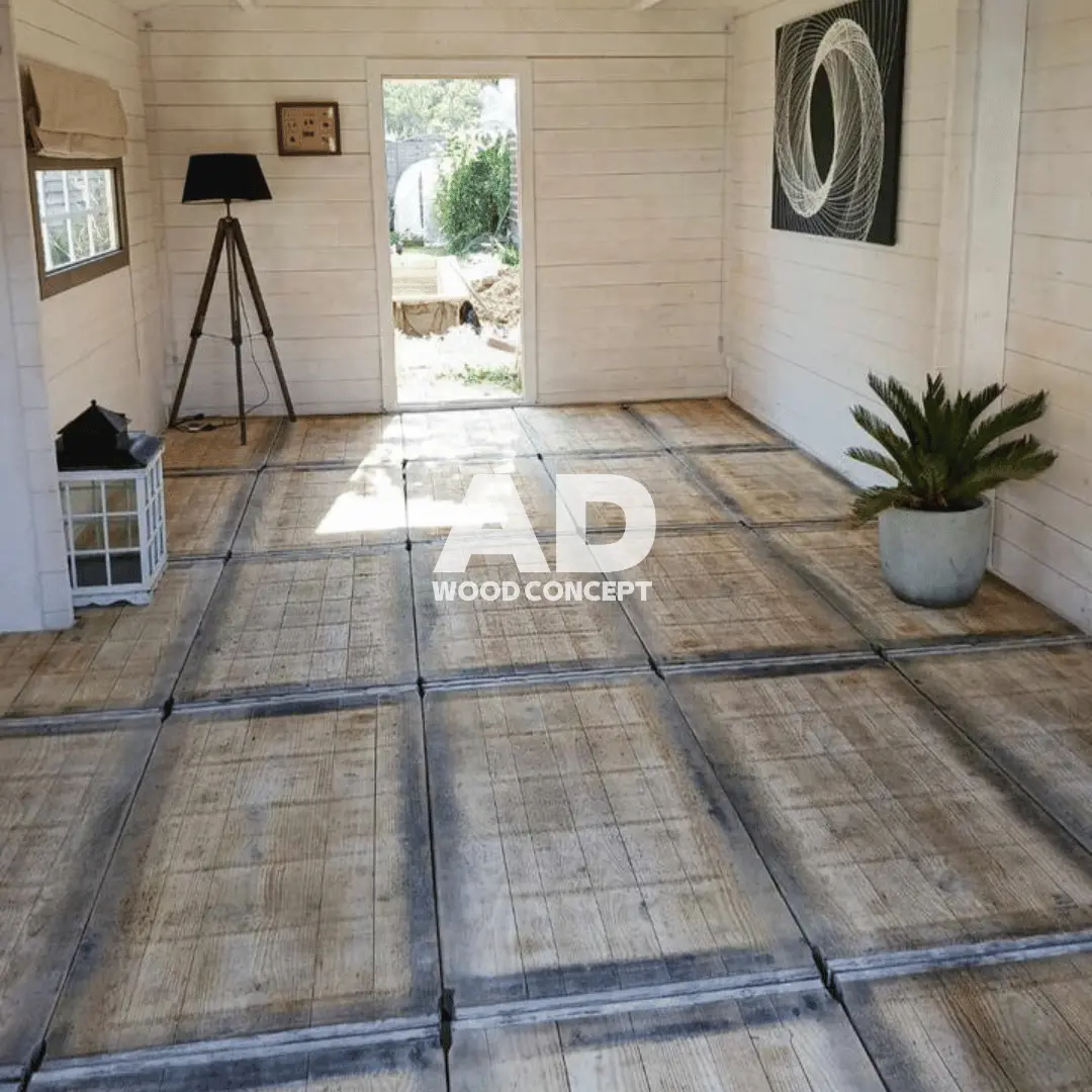 sol intérieur en panneau de coffrage