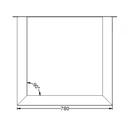 Pieds de Table en U (80mm X 80mm)