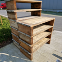 Table basse bois brut