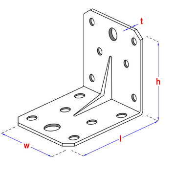 Equerre renforcé (90x105x105)