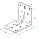 Equerre renforcé (90x105x105)