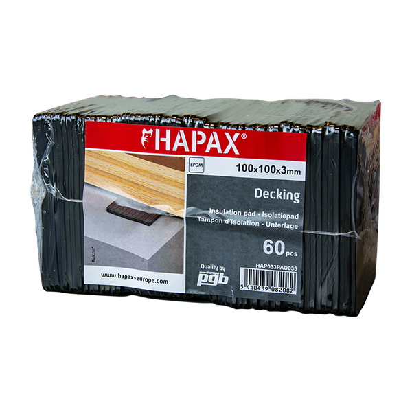 Tampon Caoutchouc 10cm X 10cm X 0,8cm (24pc)