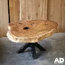 Suar boomstam (Salontafel of eettafel)