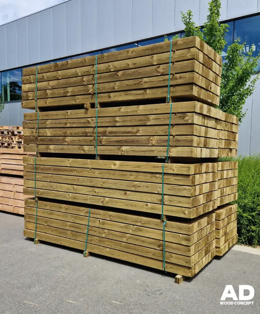 Poutre en bois autoclavés 300x12x12