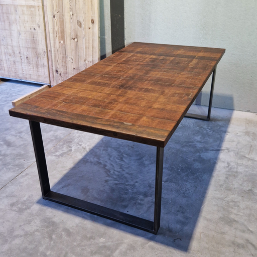 Table en planche d'azobé