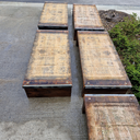 Table basse bois brut